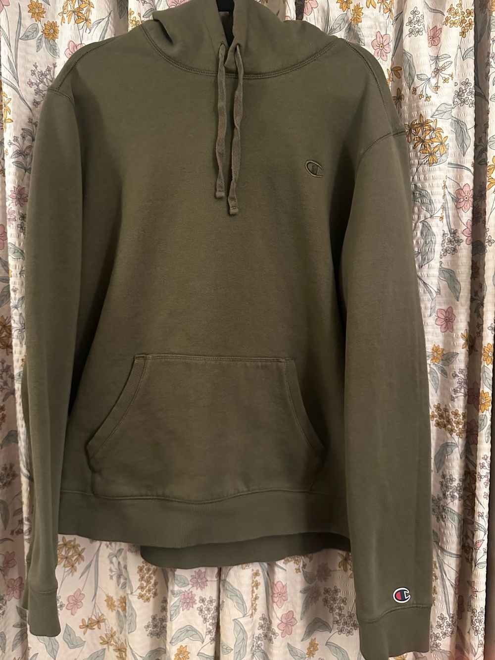 Champion Olive Green Men's Hoodie Sweatshirt